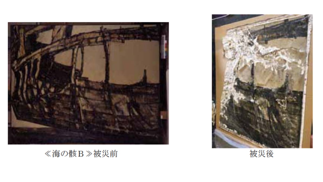 全壊家屋から救出した絵画を救え！！ 熊本地震被災作品レスキューに 
