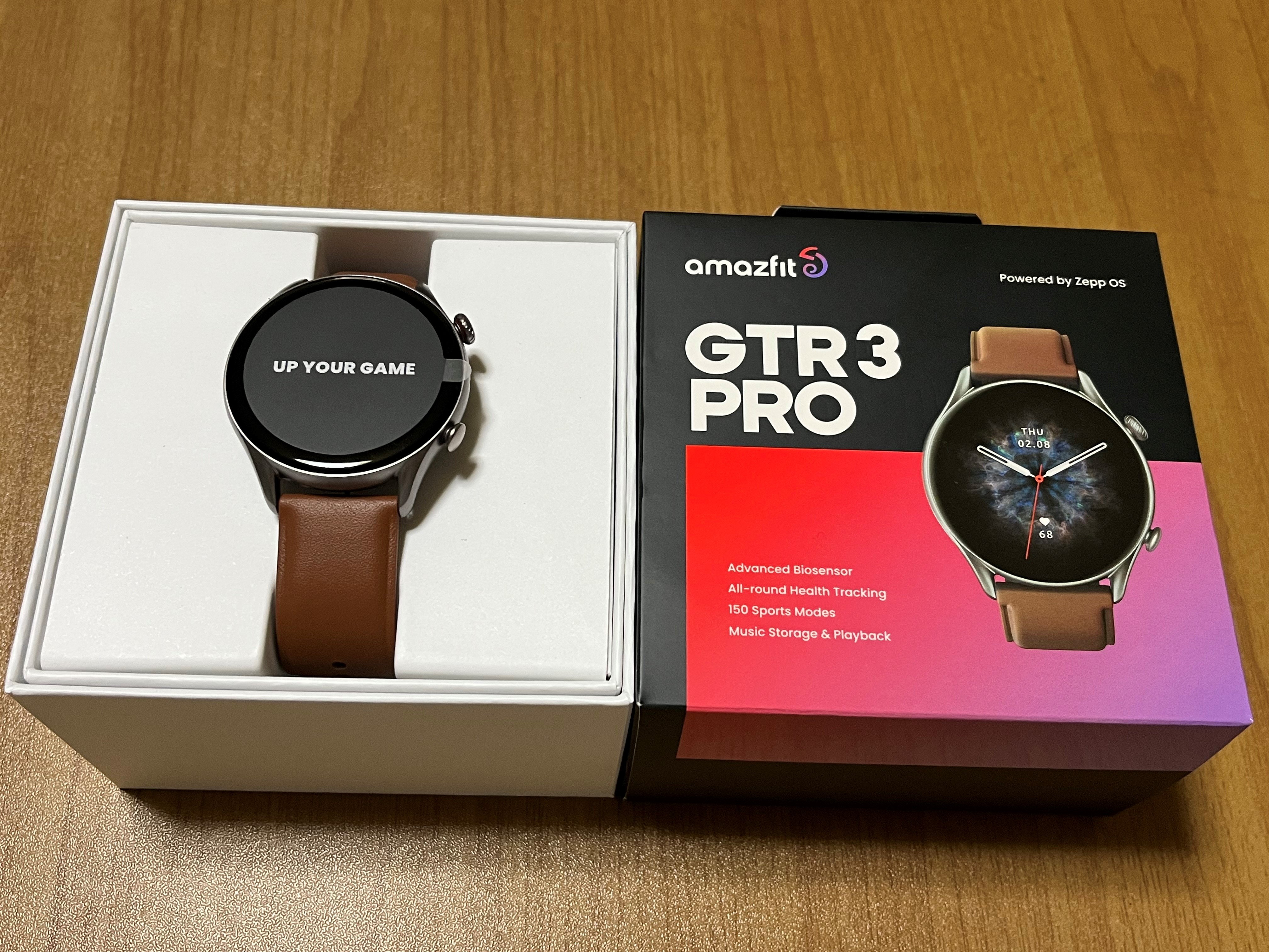 【美品】Amazfit GTR 3 Pro スマートウォッチ (おまけ付)